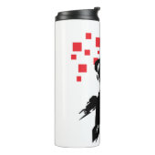 Justizielle Liga | Cyborg Digital Noir Pop Art Thermosbecher (Nach links gedreht)