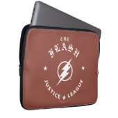 Justizielle Liga | Das Flash Retro-Blitzemblem Laptopschutzhülle (Vorne Rechts)
