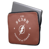 Justizielle Liga | Das Flash Retro-Blitzemblem Laptopschutzhülle (Vorderseite Links)