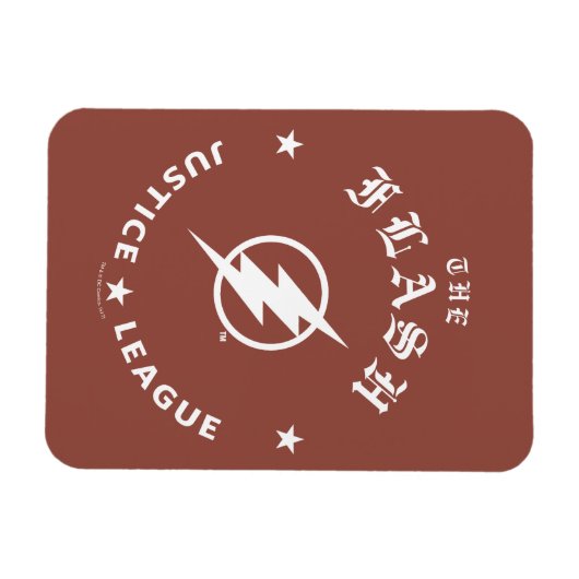Justizielle Liga | Das Flash Retro-Blitzemblem Magnet (Horizontal)