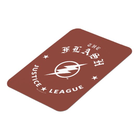 Justizielle Liga | Das Flash Retro-Blitzemblem Magnet (Linke Seite)
