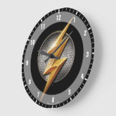 Justizielle Liga | Das Symbol für den metallischen Große Wanduhr (Winkel)