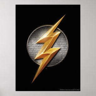 Justizielle Liga   Das Symbol für den metallischen Poster