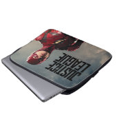 Justizielle Liga | Der Blitz auf dem Schlachtfeld Laptopschutzhülle (Vorne Knopf)