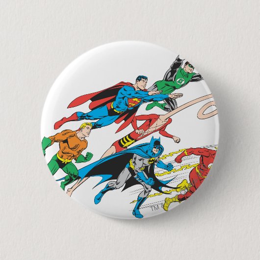 Justizielle Liga der USA Gruppe 5 Button (Vorderseite)