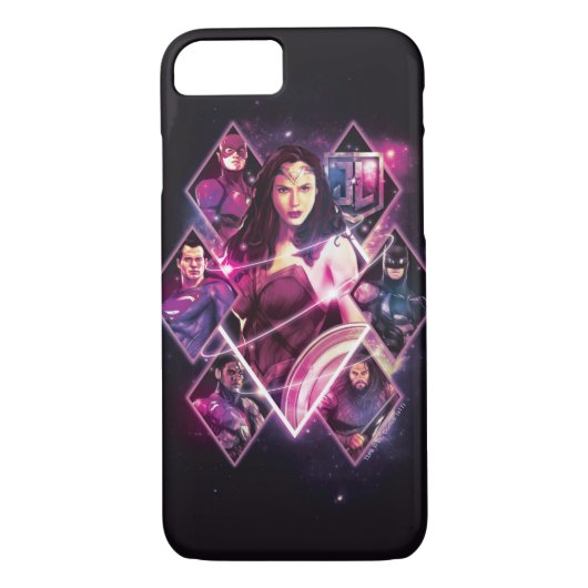 Justizielle Liga | Diamond Galactic Group Panels Case-Mate iPhone Hülle (Rückseite)