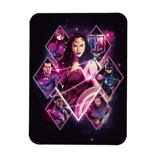 Justizielle Liga | Diamond Galactic Group Panels Magnet (Vertikal)