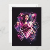 Justizielle Liga | Diamond Galactic Group Panels Postkarte (Vorne/Hinten)