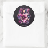 Justizielle Liga | Diamond Galactic Group Panels Runder Aufkleber (Tasche)