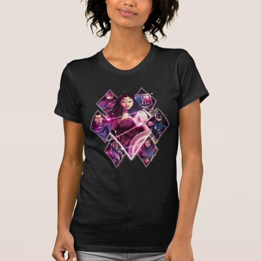 Justizielle Liga | Diamond Galactic Group Panels T-Shirt (Vorderseite)