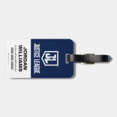 Justizielle Liga | Diamond Hatch Group Abzeichen Gepäckanhänger (Rückseite horizontal)