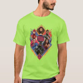 Justizielle Liga | Diamond Hatch Group Abzeichen T-Shirt (Vorderseite)