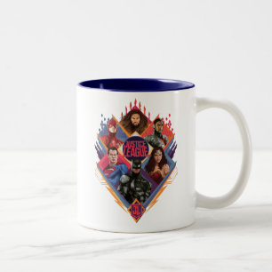 Justizielle Liga Diamond Hatch Group Abzeichen Zweifarbige Tasse