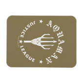 Justizielle Liga | Emblem Aquaman Retro Trident Magnet (Horizontal)
