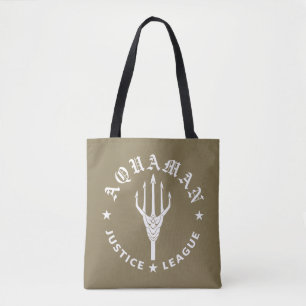 Justizielle Liga Emblem Aquaman Retro Trident Tasche