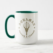 Justizielle Liga | Emblem Aquaman Retro Trident Tasse (Links)