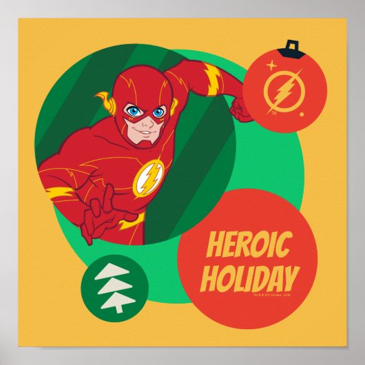 Justizielle Liga - Flash Holiday Bauble Poster (Vorne)