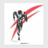 Justizielle Liga | Flash Running Noir Pop Art Aufkleber (Blatt)
