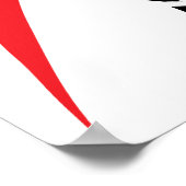 Justizielle Liga | Flash Running Noir Pop Art Poster (Ecke)