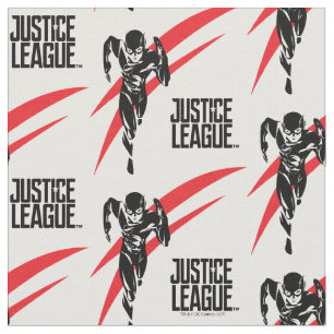 Justizielle Liga Flash Running Noir Pop Art Stoff