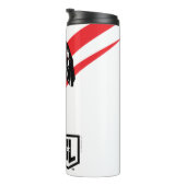 Justizielle Liga | Flash Running Noir Pop Art Thermosbecher (Nach rechts gedreht)