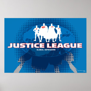 Justizielle Liga Globale Verteidiger Poster