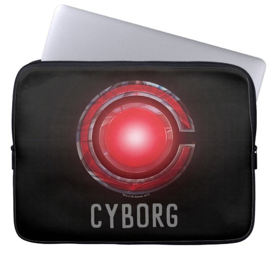 Justizielle Liga | Glühen des Cyborg - Symbols Laptopschutzhülle (Vorderseite)