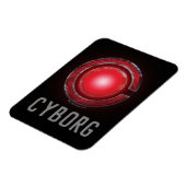 Justizielle Liga | Glühen des Cyborg - Symbols Magnet (Linke Seite)
