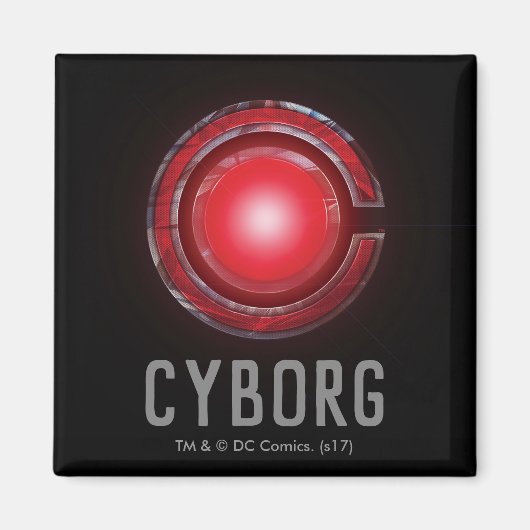 Justizielle Liga | Glühen des Cyborg - Symbols Magnet (Vorne)