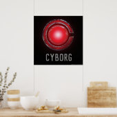 Justizielle Liga | Glühen des Cyborg - Symbols Poster (Küche)