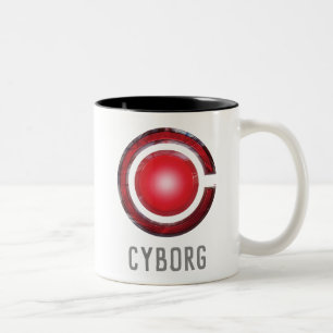 Justizielle Liga Glühen des Cyborg - Symbols Zweifarbige Tasse