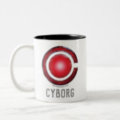 Justizielle Liga | Glühen des Cyborg - Symbols Zweifarbige Tasse (Links)