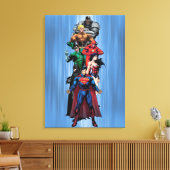 Justizielle Liga - Gruppe 3 Leinwanddruck (Insitu (Wohnzimmer))