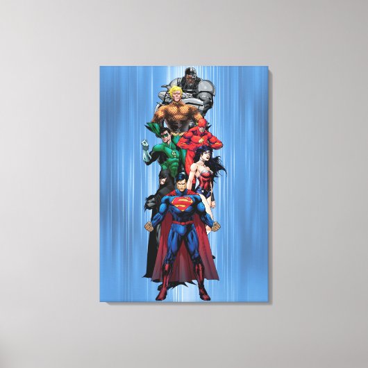 Justizielle Liga - Gruppe 3 Leinwanddruck (Vorderseite)