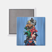 Justizielle Liga - Gruppe 3 Magnet (Vorderseite/Rückseite)