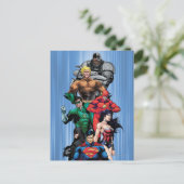 Justizielle Liga - Gruppe 3 Postkarte (Stehend Vorderseite)