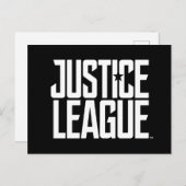 Justizielle Liga | Justice League Logo Postkarte (Vorne/Hinten)