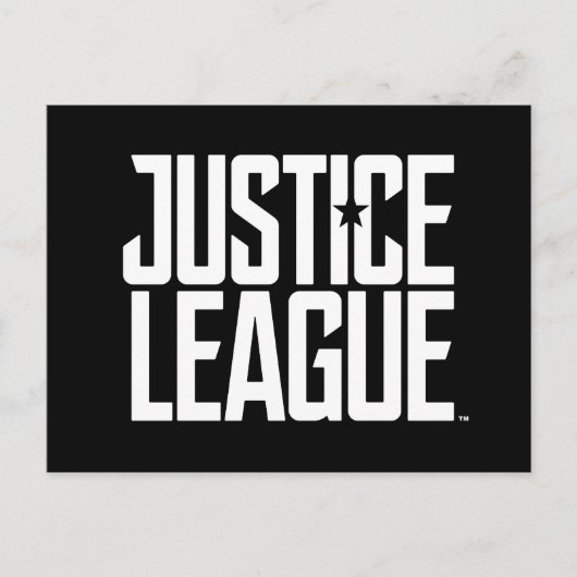 Justizielle Liga | Justice League Logo Postkarte (Vorderseite)