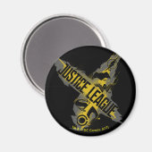 Justizielle Liga | Justice League & Team Symbols Magnet (Vorderseite/Rückseite)