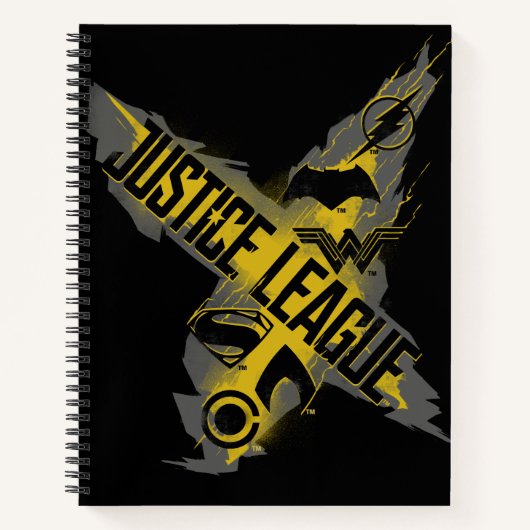 Justizielle Liga | Justice League & Team Symbols Notizbuch (Vorderseite)