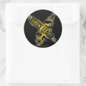 Justizielle Liga | Justice League & Team Symbols Runder Aufkleber (Tasche)