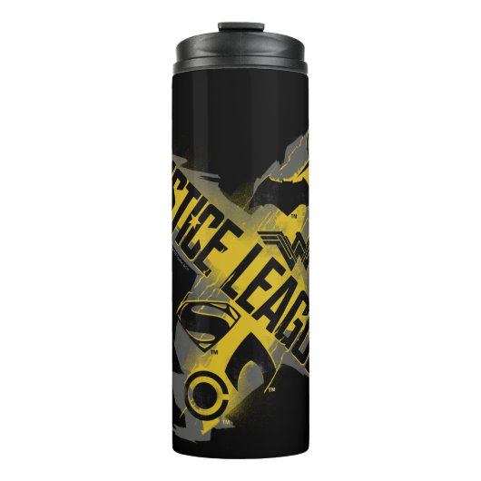 Justizielle Liga | Justice League & Team Symbols Thermosbecher (Vorderseite)