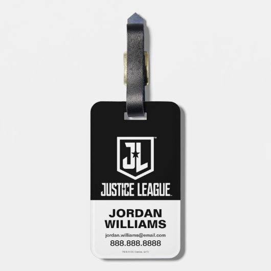 Justizielle Liga | Justizielle Liga für Schlachtfe Gepäckanhänger (Rückseite vertikal)