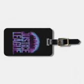 Justizielle Liga | Justizielle Silhouette Stadt Gepäckanhänger (Vorderseite horizontal)