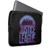 Justizielle Liga | Justizielle Silhouette Stadt Laptopschutzhülle (Vorne Rechts)