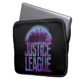 Justizielle Liga | Justizielle Silhouette Stadt Laptopschutzhülle (Vorderseite Links)