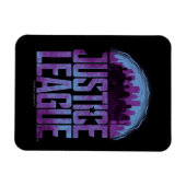 Justizielle Liga | Justizielle Silhouette Stadt Magnet (Horizontal)