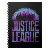 Justizielle Liga | Justizielle Silhouette Stadt Notizblock (Vorderseite)