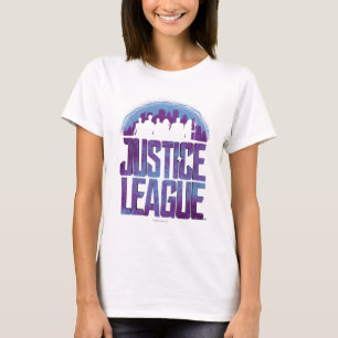 Justizielle Liga Justizielle Silhouette Stadt T-Shirt