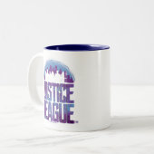 Justizielle Liga | Justizielle Silhouette Stadt Zweifarbige Tasse (Vorderseite Links)